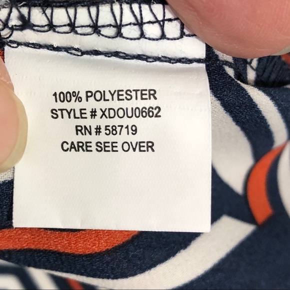 NY Collection Printed Cold Shoulder Ruffle Size M - Picture 5 of 8